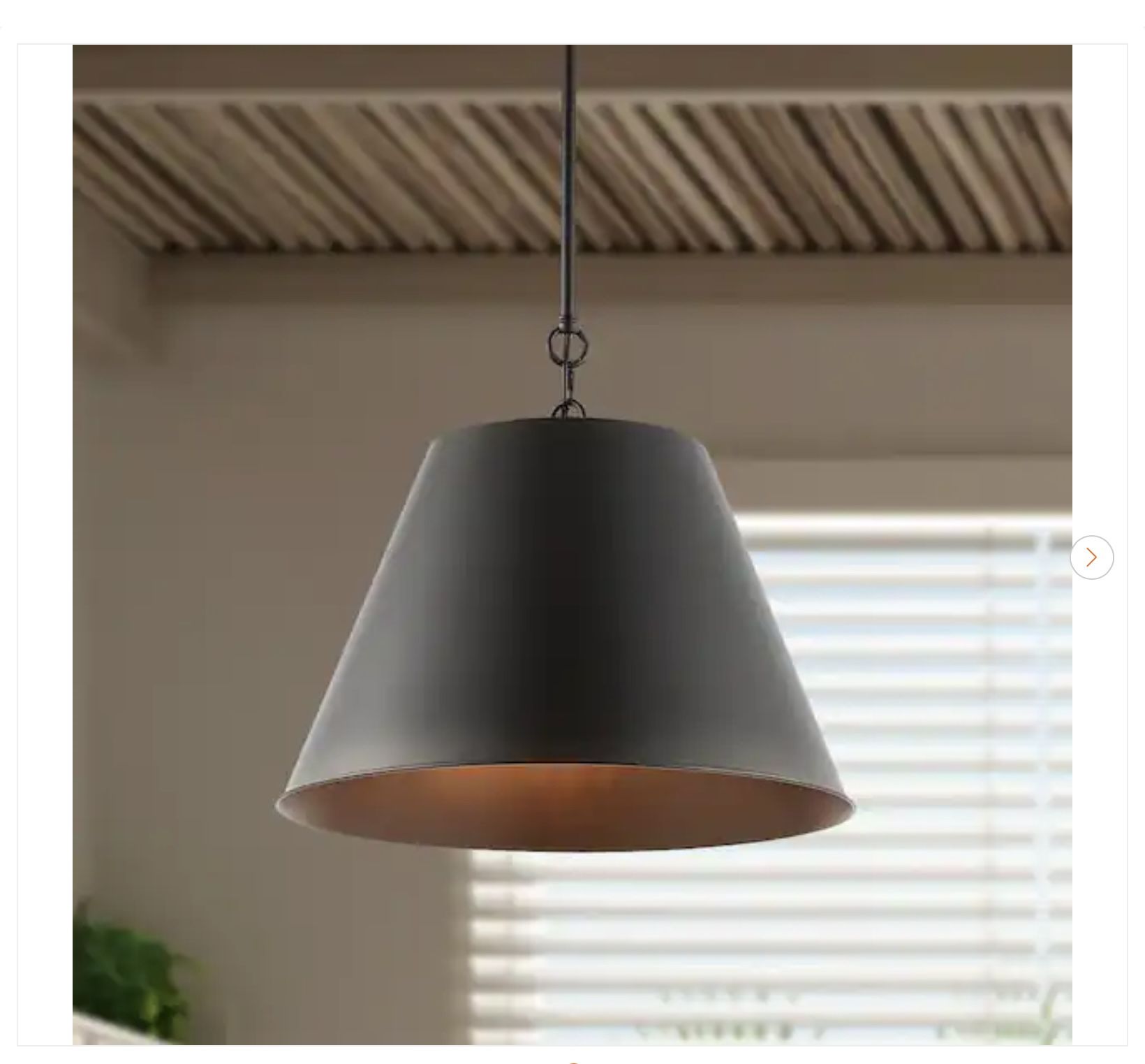 Jonathan Y Henry 17.88" Industrial Farmhouse LED Pendant Light