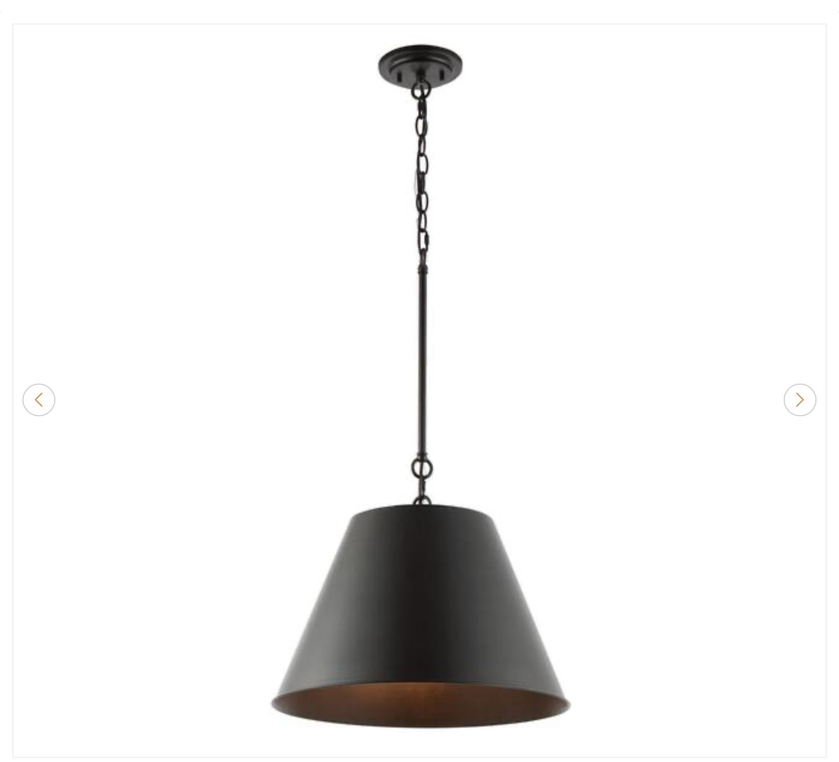 Jonathan Y Henry 17.88" Industrial Farmhouse LED Pendant Light - photo 2