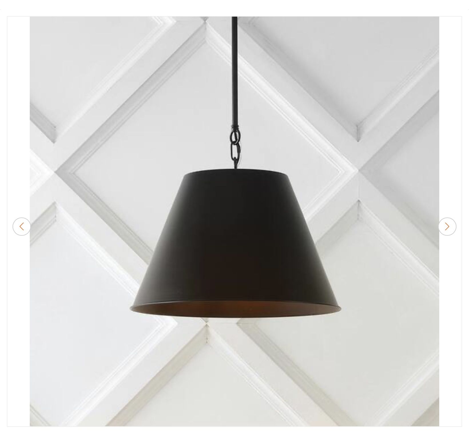 Jonathan Y Henry 17.88" Industrial Farmhouse LED Pendant Light - photo 3