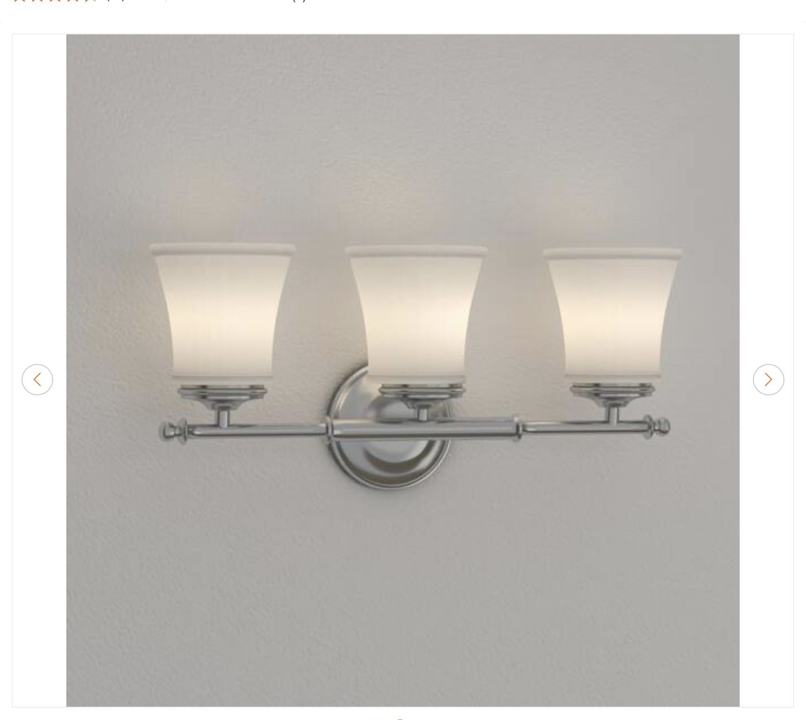 SATCO Teller 21 in. 3-Light Chrome Vanity Light - photo 4