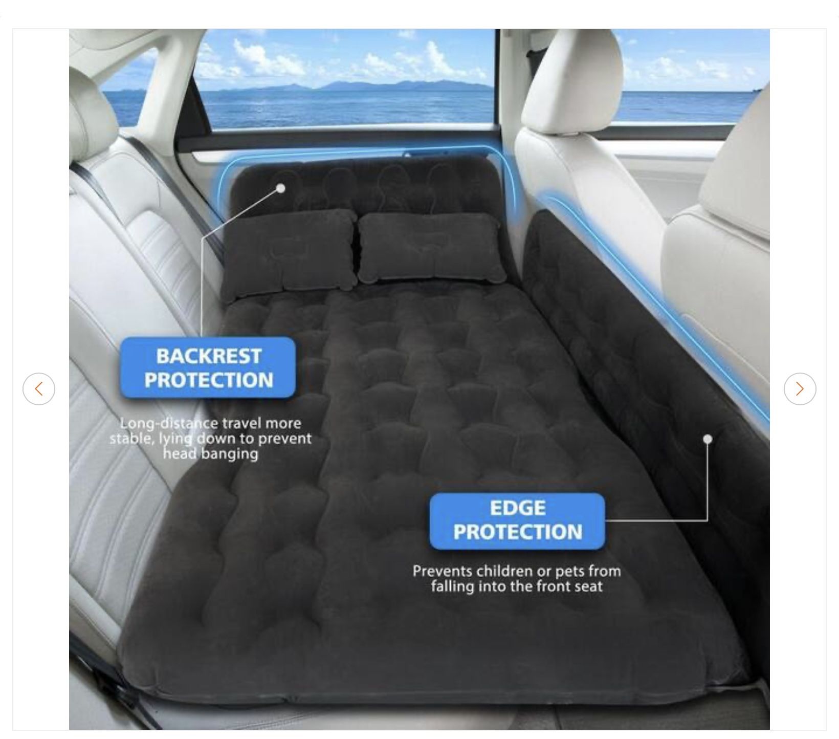 Black Inflatable Car Air Mattress - New - photo 2