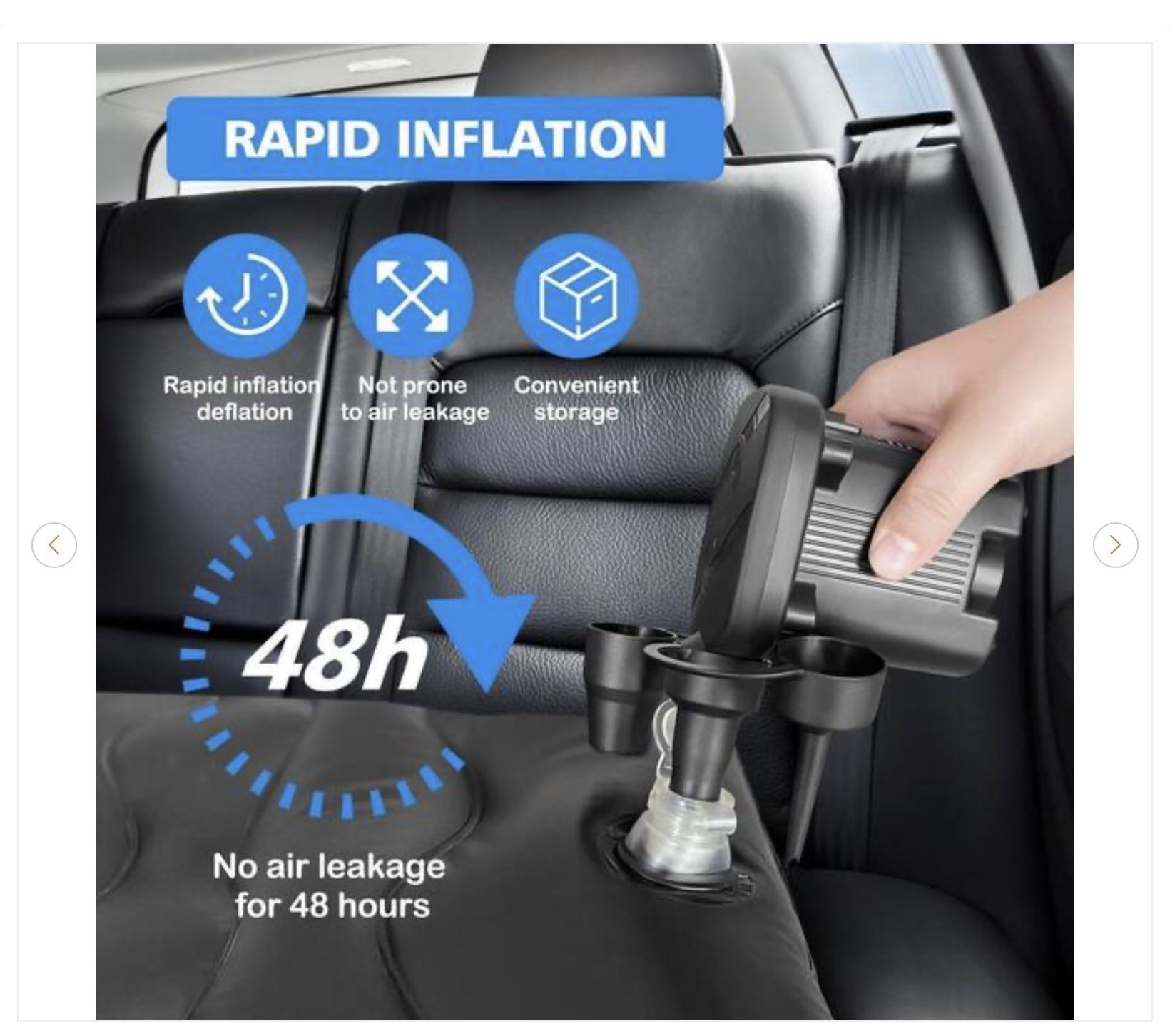 Black Inflatable Car Air Mattress - New - photo 5