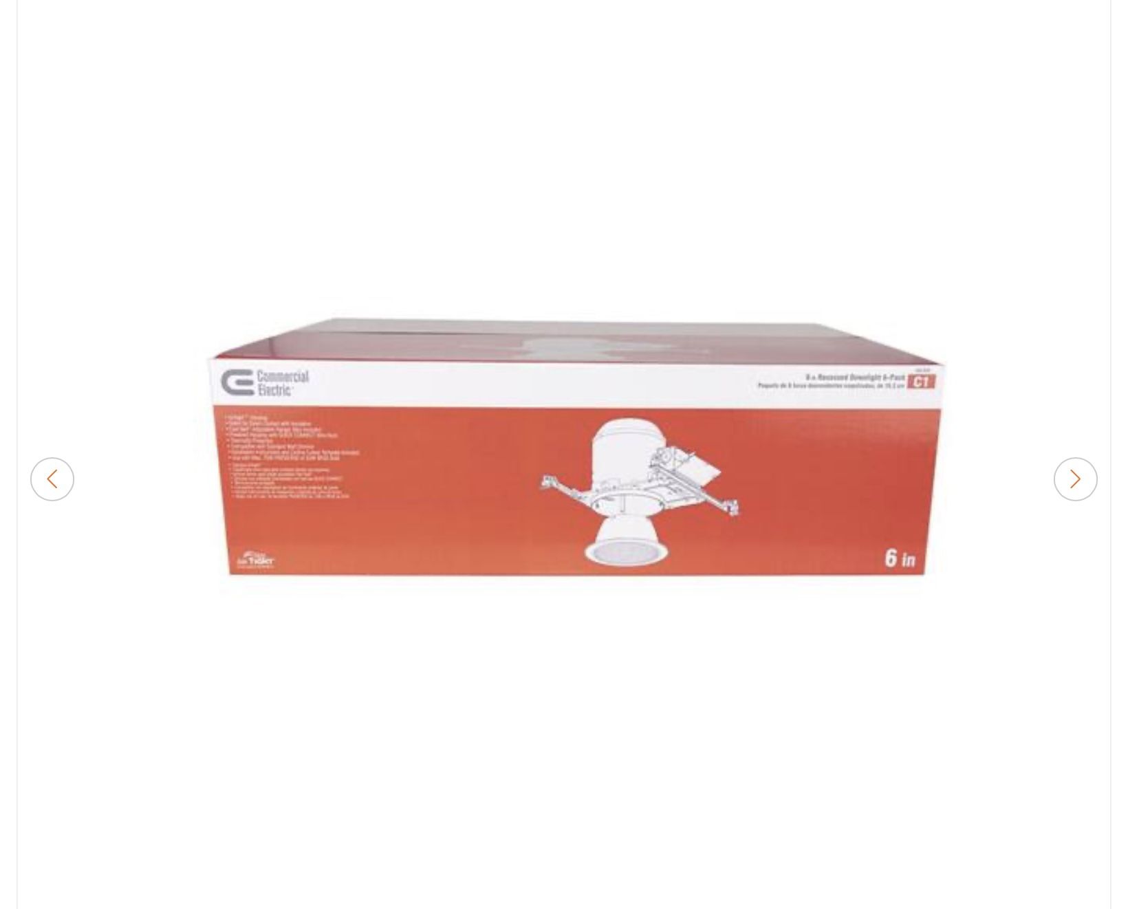 Commercial Electric 6 in. White Recessed Can Lighting Housings ( - photo 5