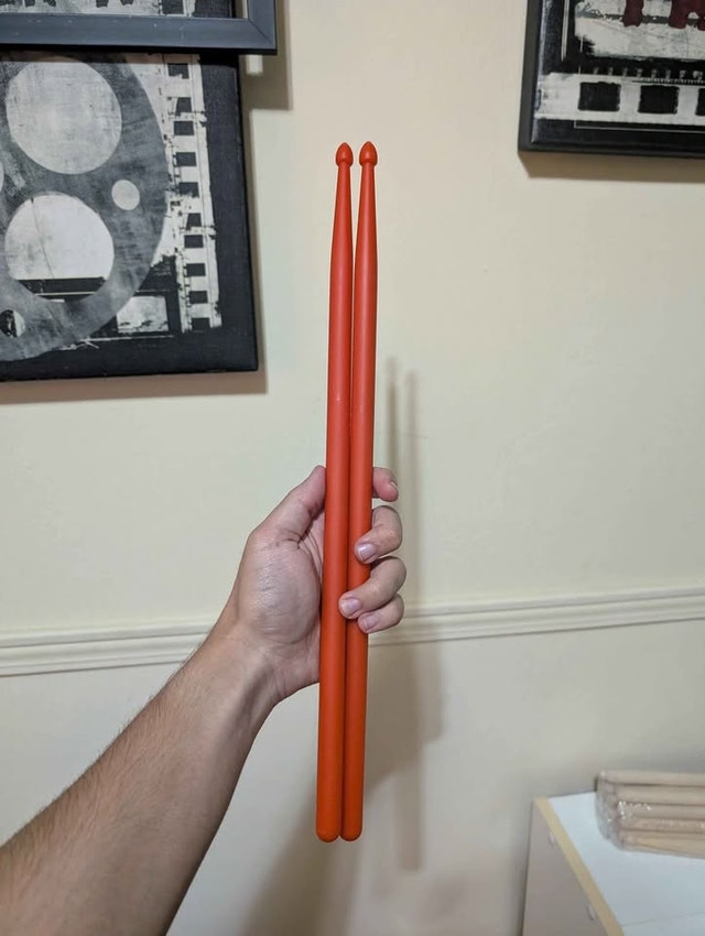 Red Plastic Drumsticks