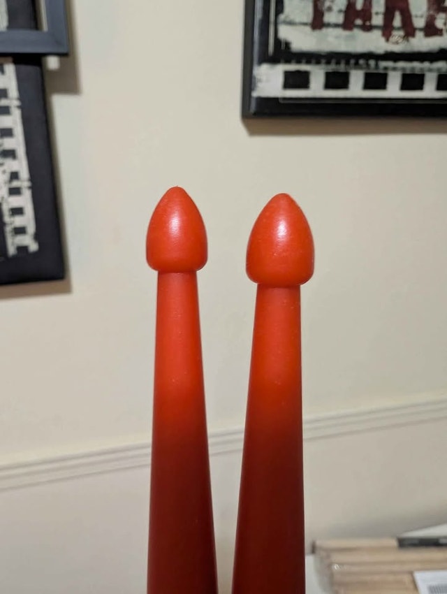 Red Plastic Drumsticks - photo 2
