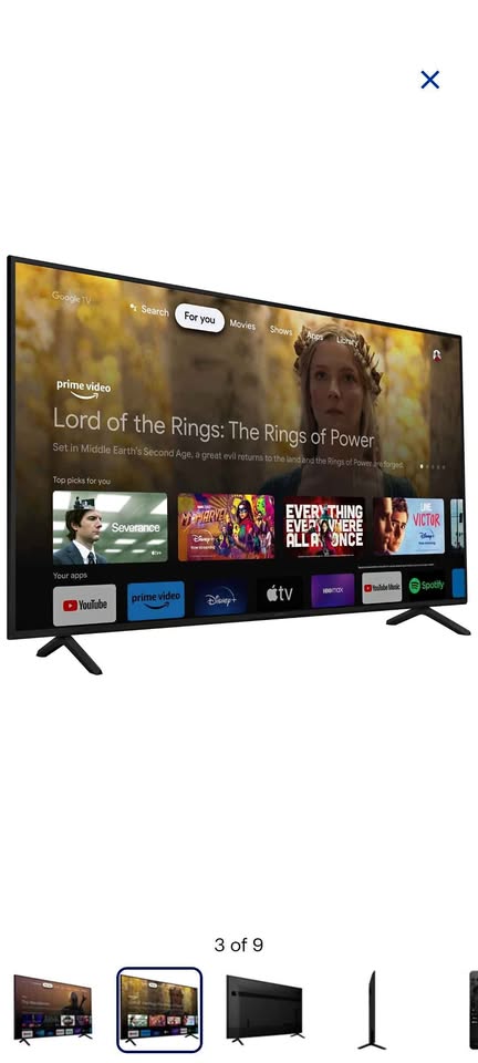 Sony 65" 4K UHD HDR LED Smart Google TV (KD65X77L) for sale