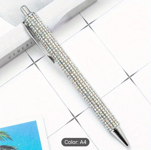 Luxury Diamond Ballpoint Pen with Rhinestones - Black Ink