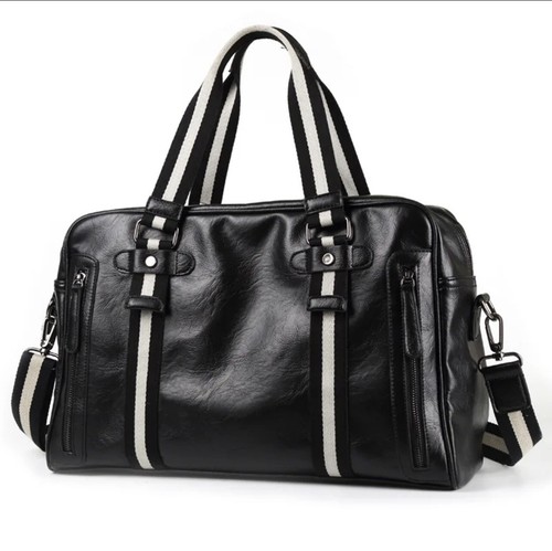 Waterproof Leather Duffle Bag - Large Capacity