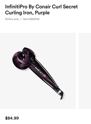 Infiniti Pro By Conair Curl Secret Purple - Brand New