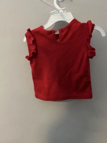 Tommy Hilfiger Red Top and Navy Blue Shorts Set - photo 4