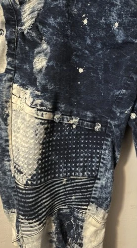 Stylish Blue and White Men's Jeans - photo 3