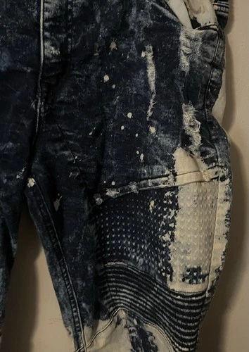 Stylish Blue and White Men's Jeans - photo 4