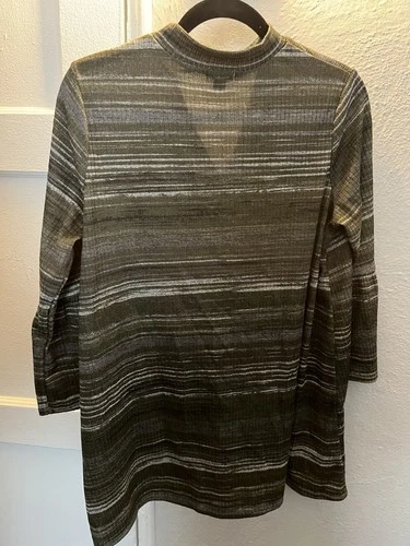 Falls Creek Olive Striped Tunic XL - photo 4