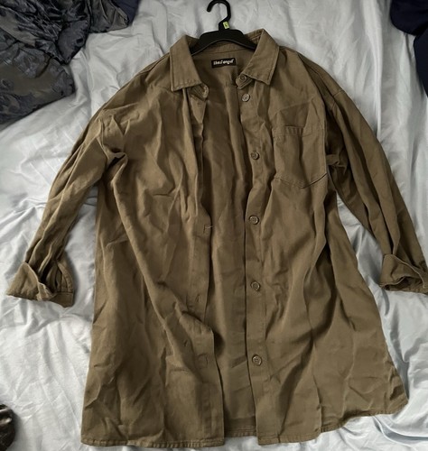 Khaki Olive Green Long Sleeve Shooting Shirt XL