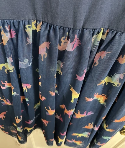 Rainbow Unicorn Tee Dress - Size 14 - photo 5