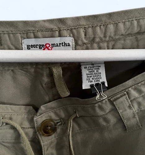 George & Martha Khaki Capri Pants - photo 3