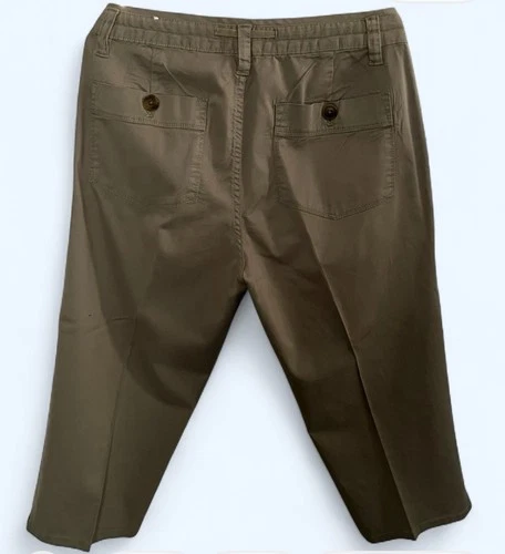 George & Martha Khaki Capri Pants - photo 4