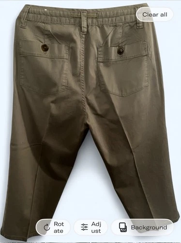 George & Martha Khaki Capri Pants - photo 5