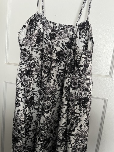 Shein Floral Black and White Women's Dress Size 4 XL - photo 3