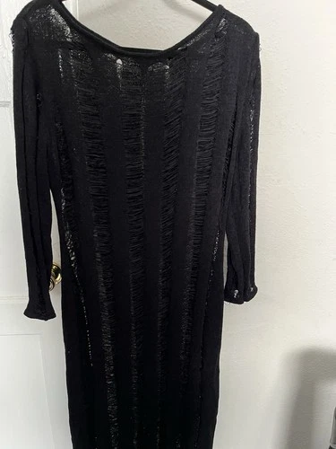 Black Women's Coverup Dress - photo 2