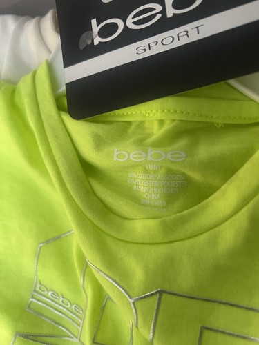 Neon Yellow Bebe Girls Shorts Set - photo 4