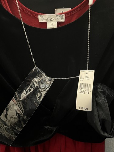 Vintage Kids 2-Piece Holiday Set – Red Dress + Black Velvet Swea - photo 5