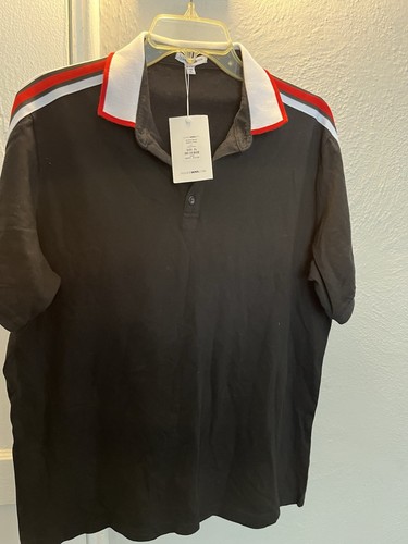 Men's Fashionova Polo Shirt - Black/Red/White - XL - photo 2