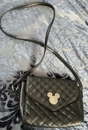 Quilted Black Clutch with Silver Mouse Head Accent - photo 3