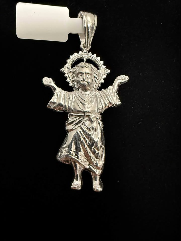925 Sterling silver Divino Niño pendant
