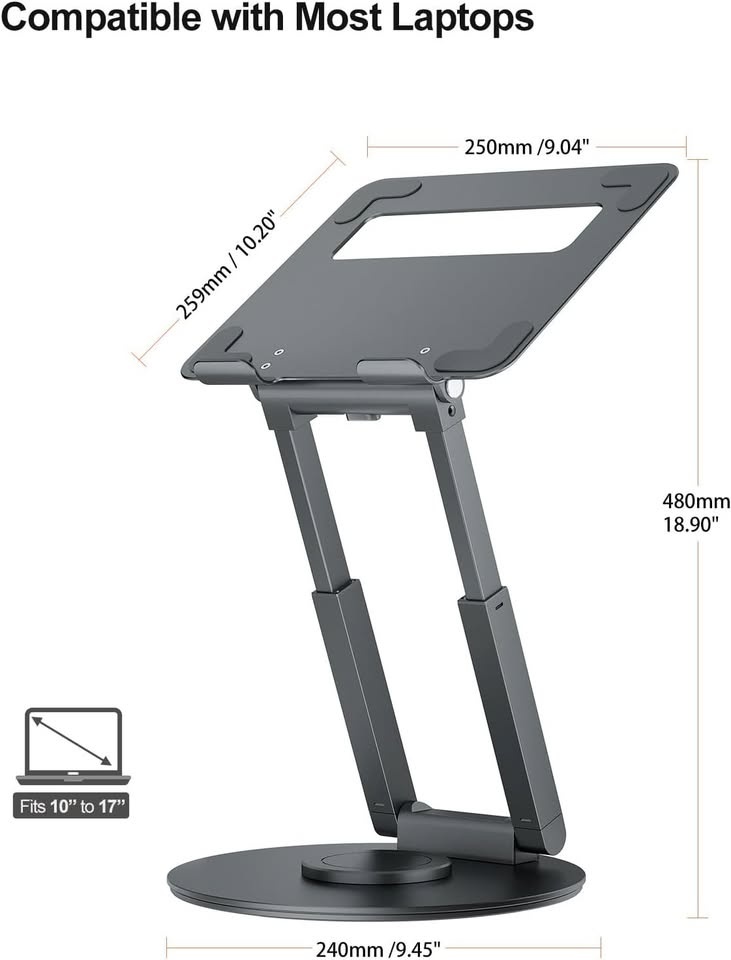 Tounee Telescopic Laptop Stand for Desk - photo 2
