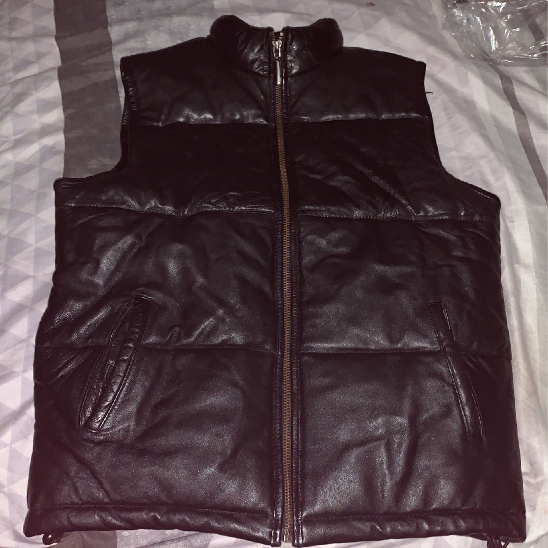 Sarzzini Italy Lamb Genuine Leather Vest - Large