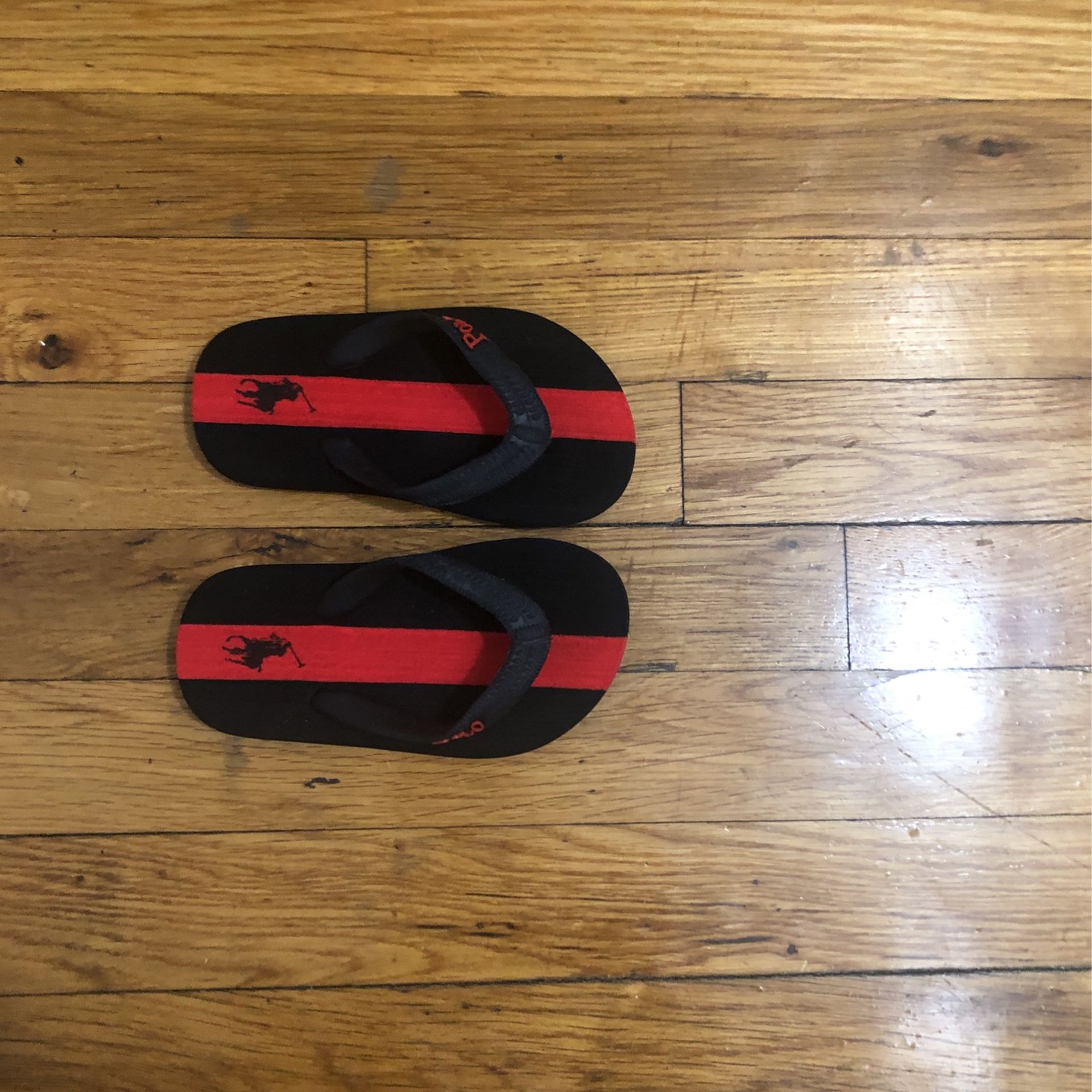 Polo Little Boy Sandals - Black & Red - Size 8 - photo 2