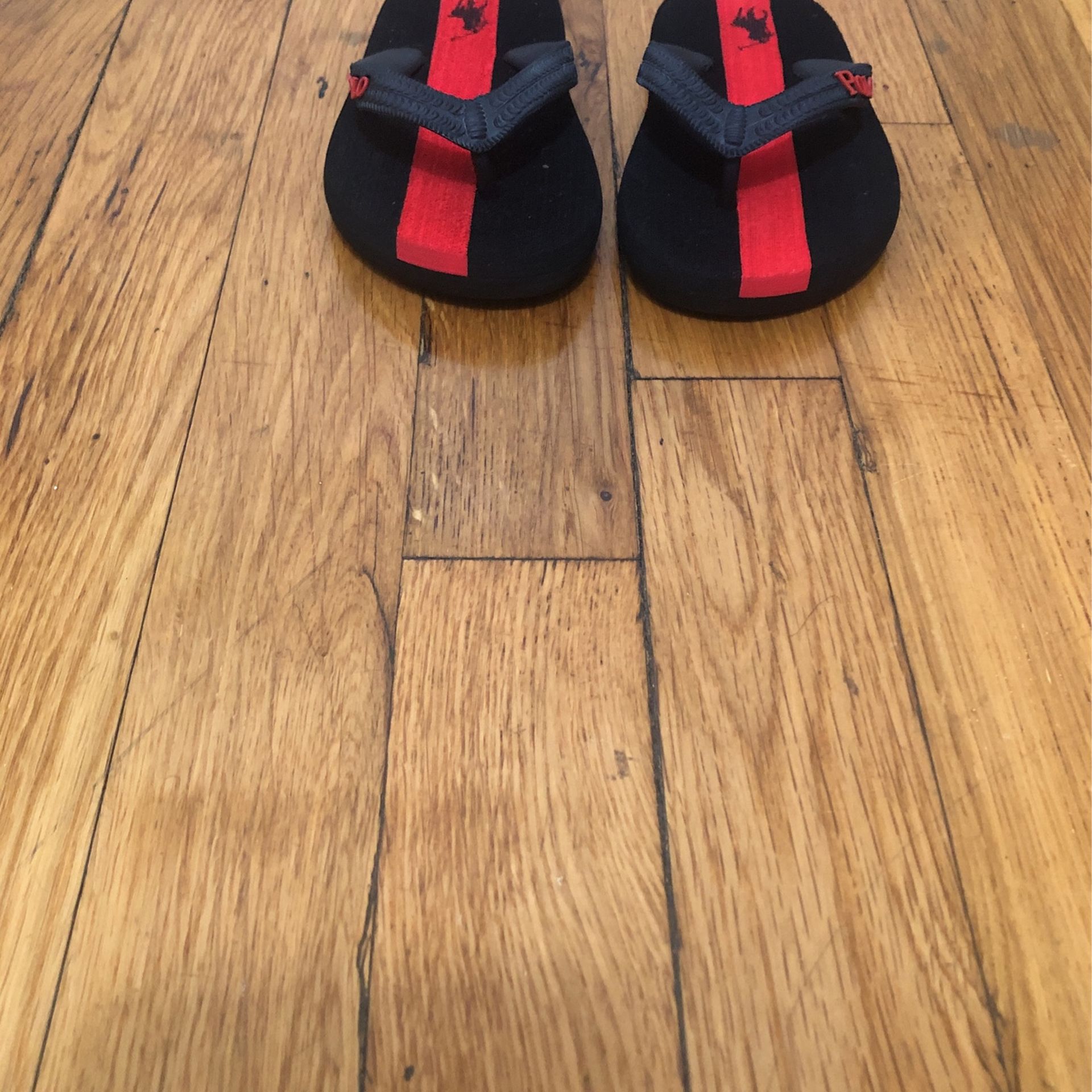 Polo Little Boy Sandals - Black & Red - Size 8 - photo 3