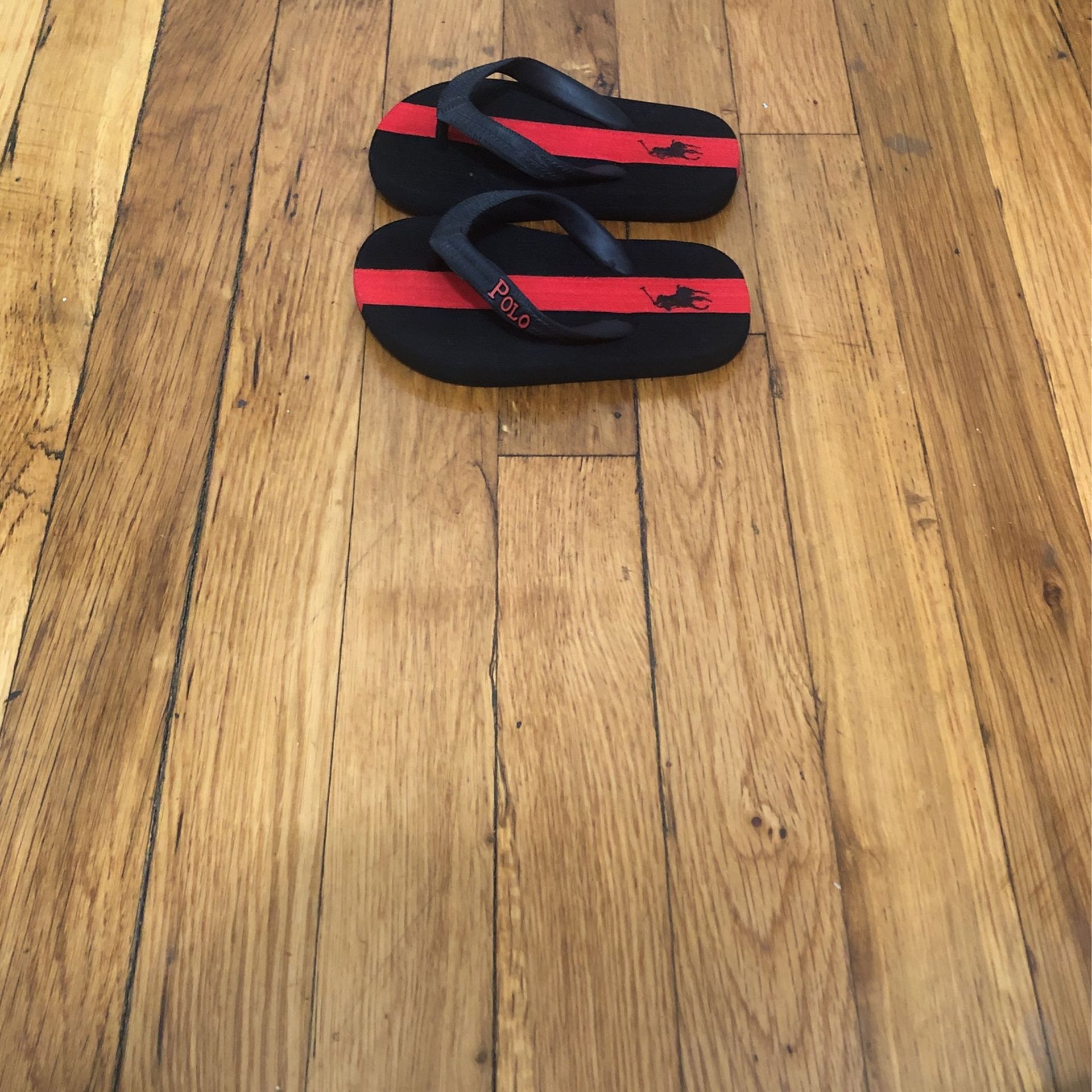 Polo Little Boy Sandals - Black & Red - Size 8 - photo 4