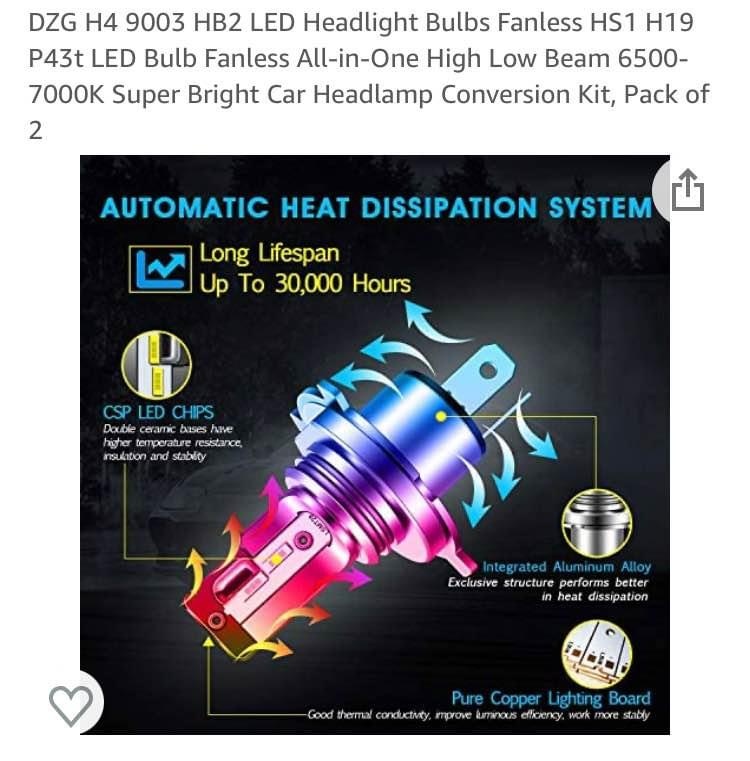 H4 Led Headlight Bulbs - photo 2