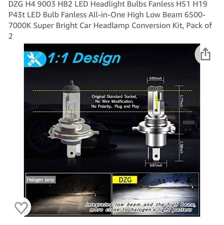 H4 Led Headlight Bulbs - photo 3