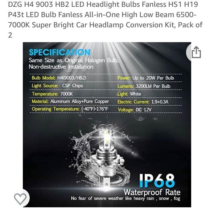 H4 Led Headlight Bulbs - photo 4