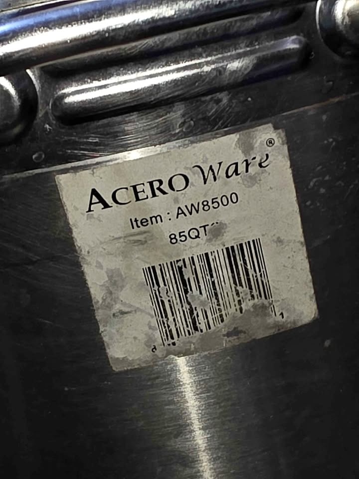 Acero wave stainless steel pot 85qt