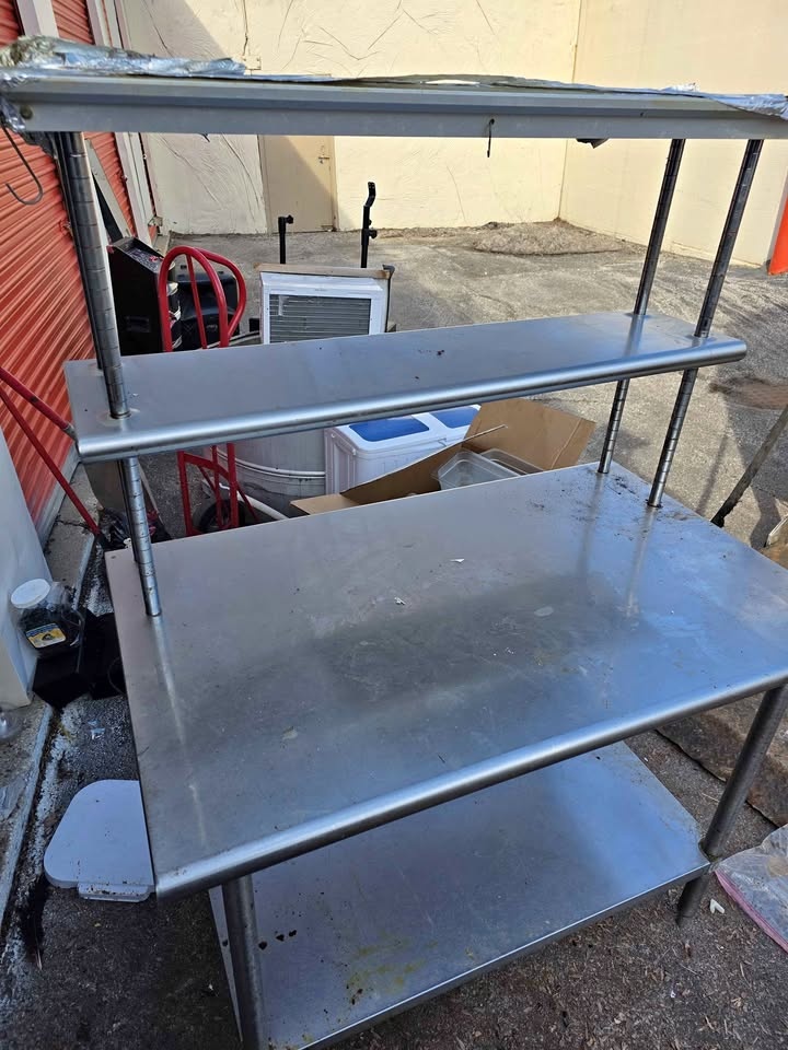 Stainless steel table