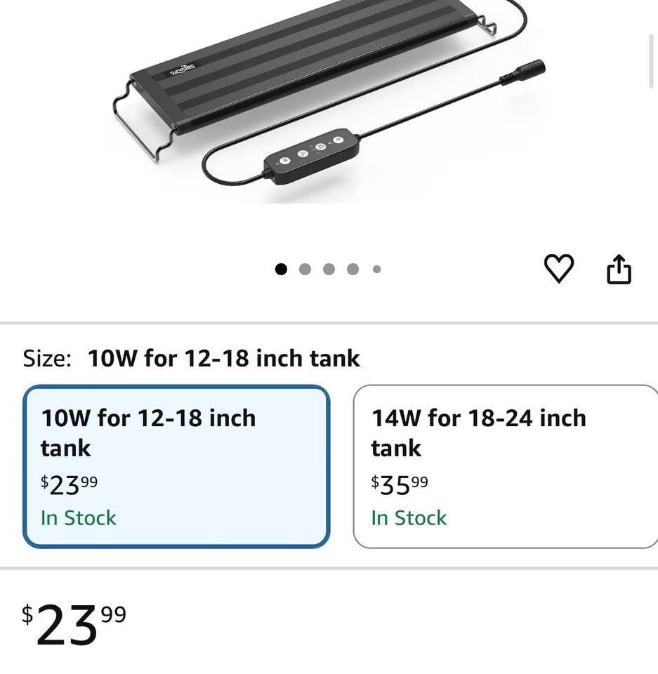 SEAOURA LED Aquarium Light (12-18 inch) - photo 5