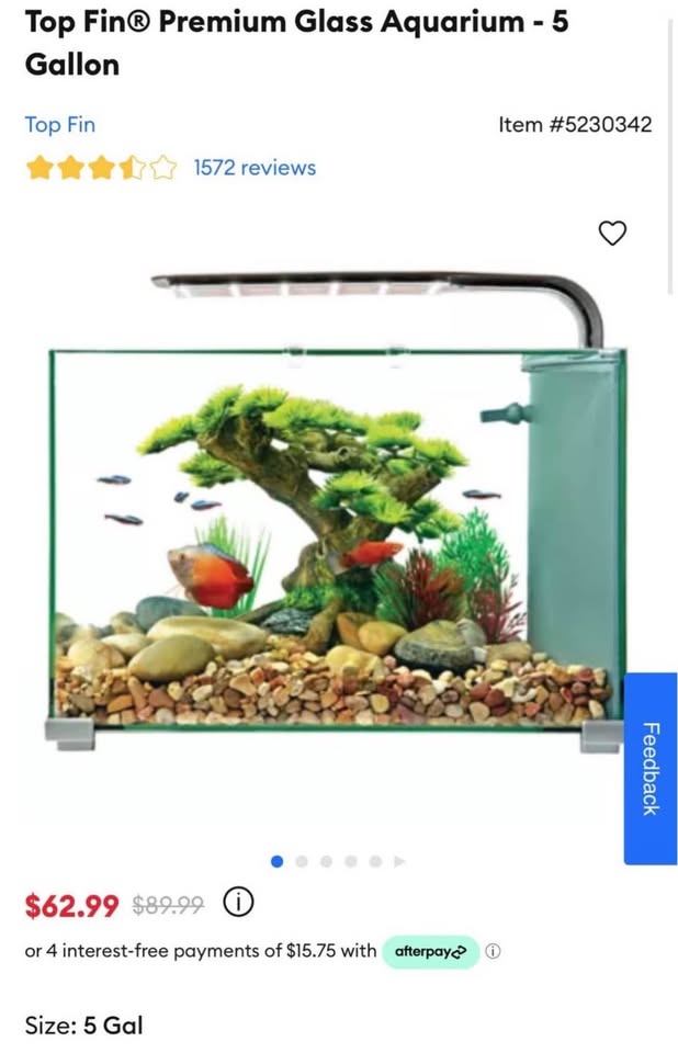 Top Fin Premium Glass Aquarium - 5 Gallon - photo 4