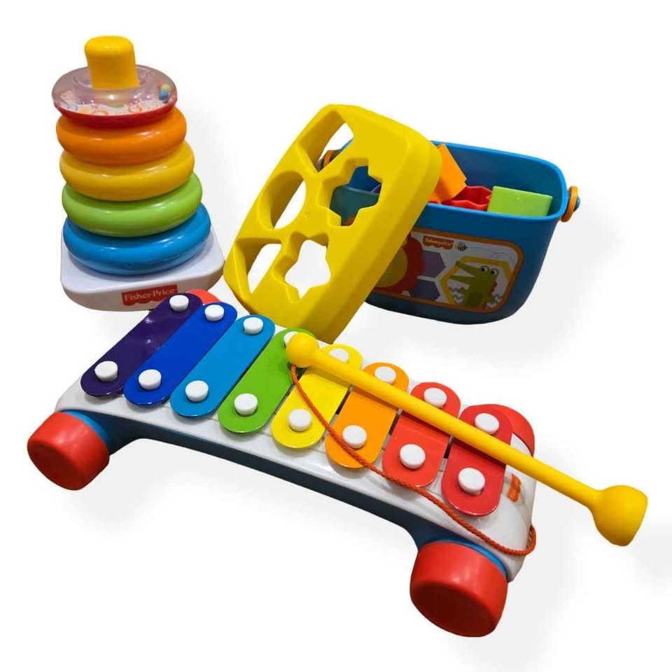 Fisher-Price Classic Infant Trio Bundle: Blocks, Stack & Xylopho - photo 3