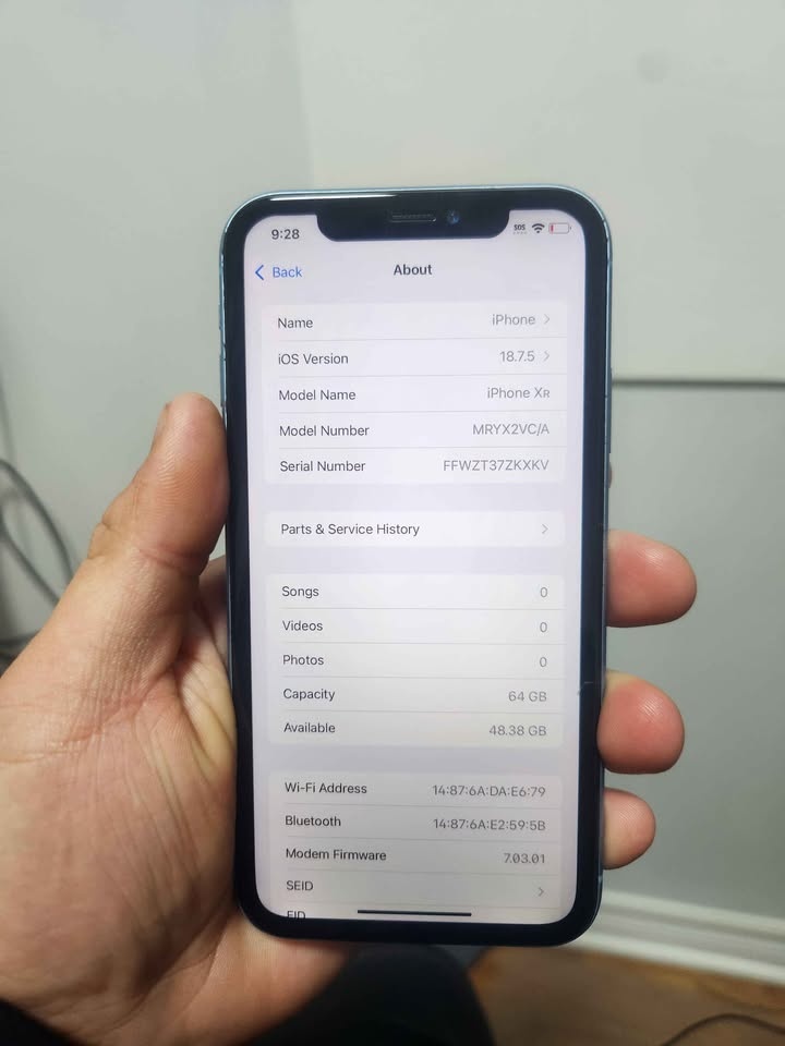 iPhone XR 64GB Blue - 100% Battery Health (Unlocked) - photo 3