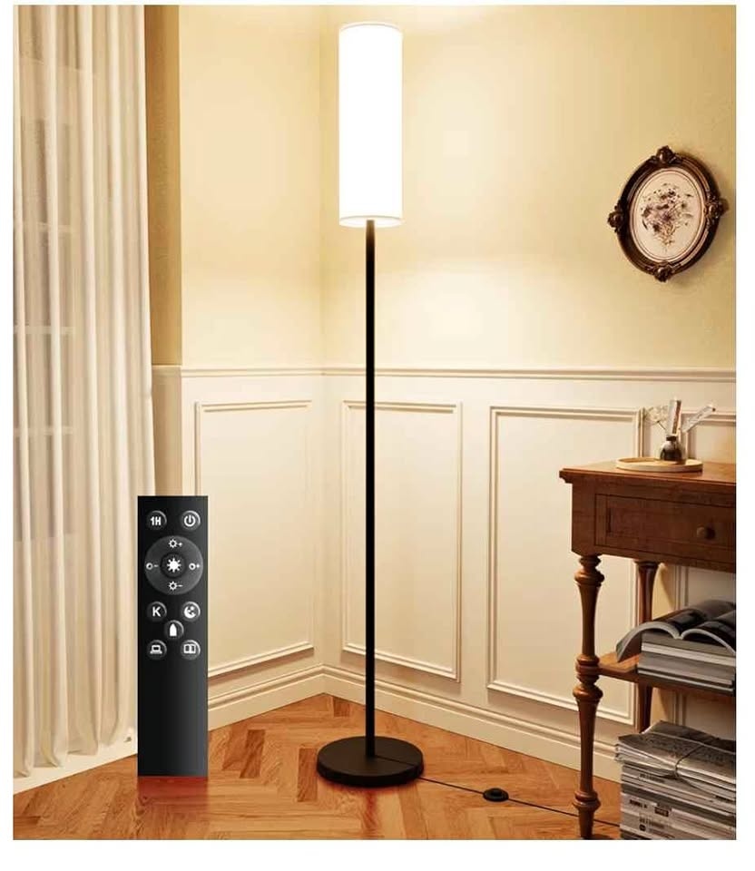 Modern LED Floor Lamp Dimmable Remote Control Color Temp