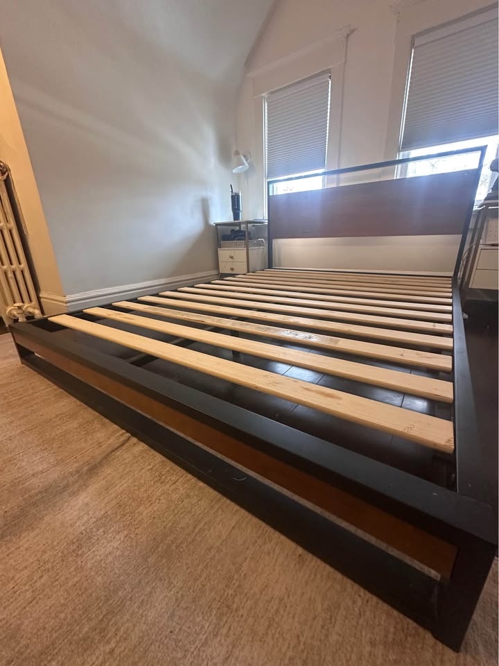 Industrial Style Queen Bed Frame - photo 3