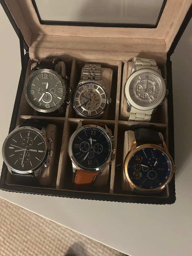 6 Watches: 5 Fossil, 1 Michael Kors