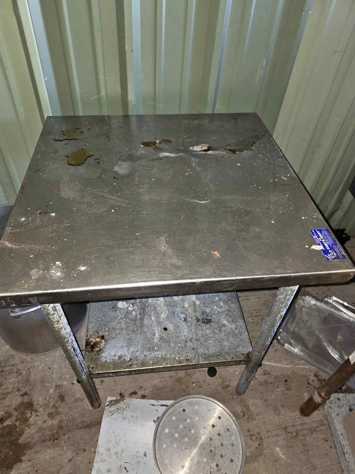 Stainless steel table