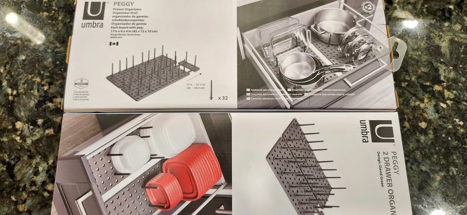Umbra Peggy Kitchen Organizer Lot - 8 Sets Factory Sealed