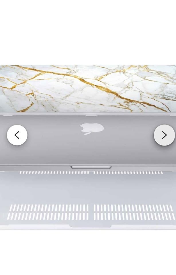 🧡MacBook Pro Hard Case White / Gold Marble - photo 3