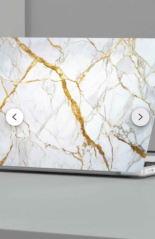 🧡MacBook Pro Hard Case White / Gold Marble - photo 4